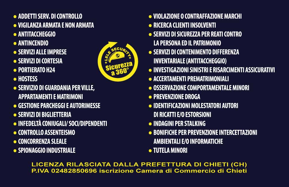 Servizi LELE SECURITY